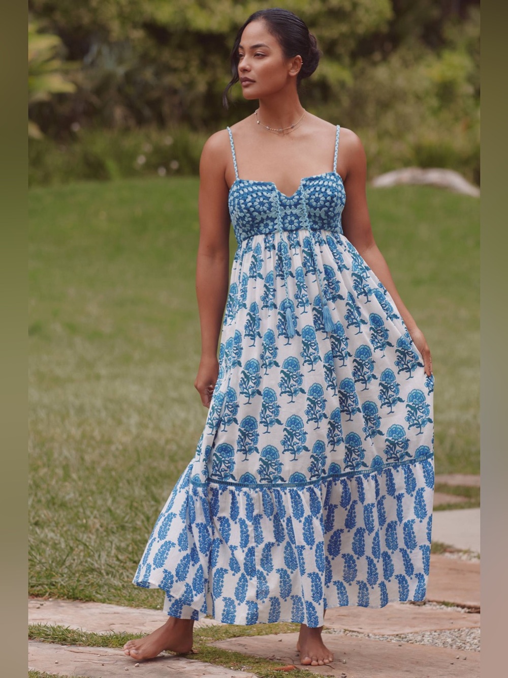 Ro's Garden Guinea Maxi Dress size large new with tags
